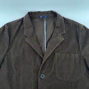 Gap Men Corduroy Preppy Blazer Brown Cotton XL Fall 2009 Style RN54023e